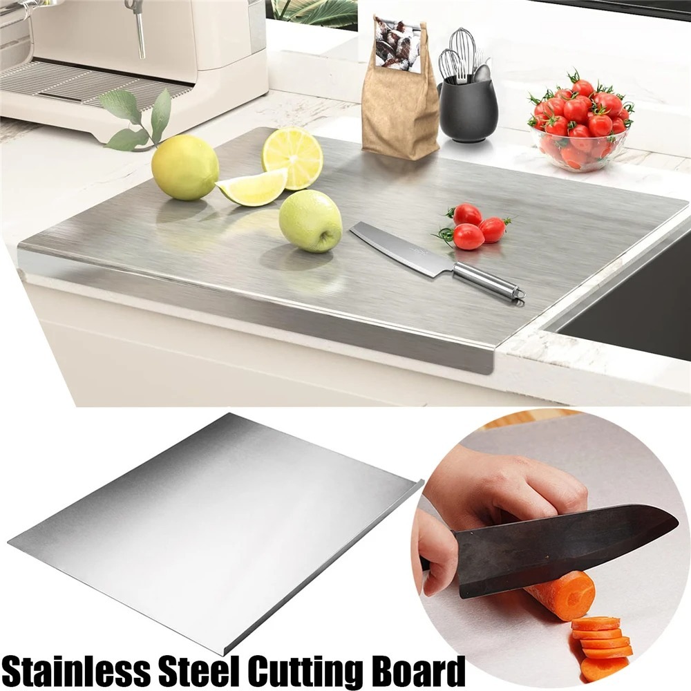 Meal Prep Dinners - L-shaped Chopping Board Stainless Steel Kitchen