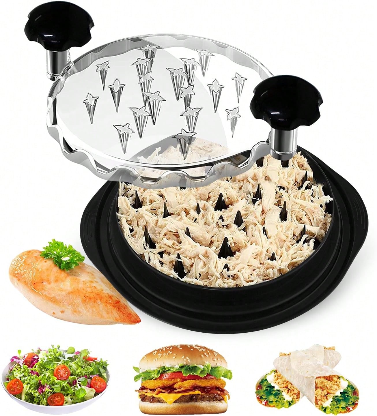 Meal Prep Dinners - Chefy Ergonomic Manual Chicken Shredder Easy