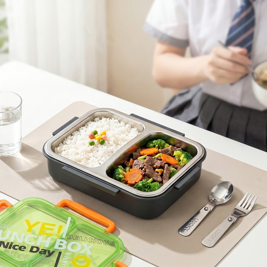 Meal Prep Lunch - Microwavable 304 Stainless Steel Bento Lunch