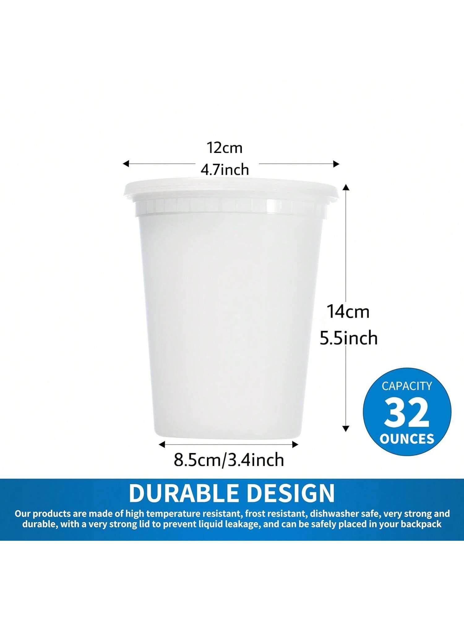 24Pack 32oz Deli Containers wi - Meal Prep Dinners recension och pris