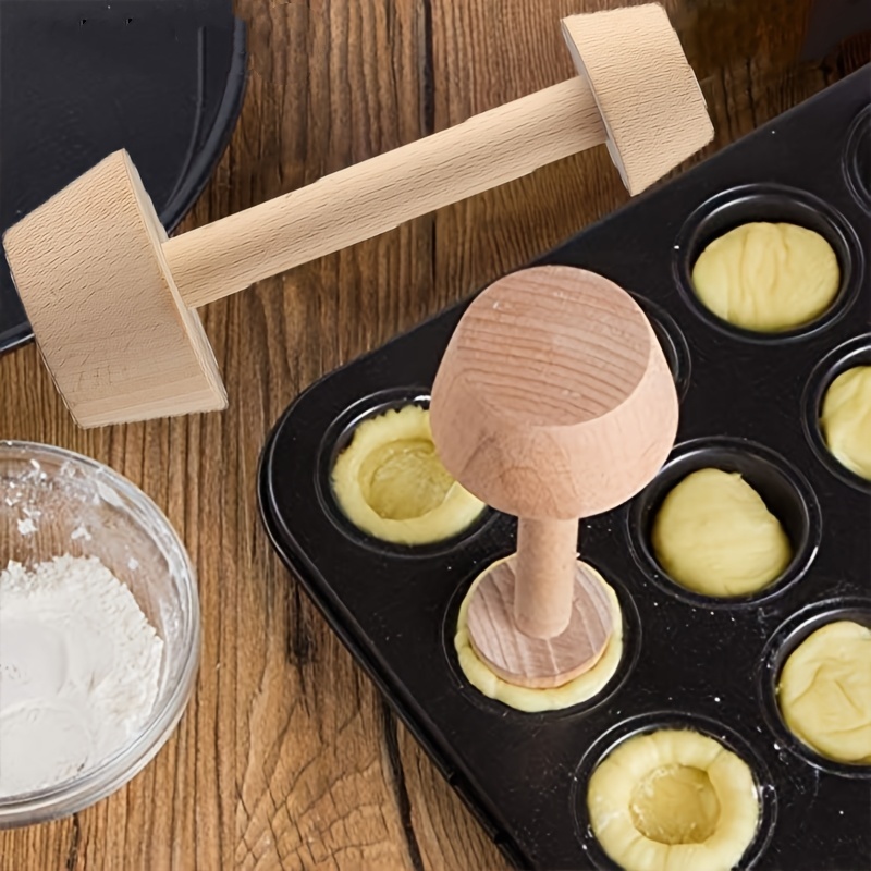 Dual-End Wooden Egg Tart Mold  - Meal Prep Dinners recension och pris