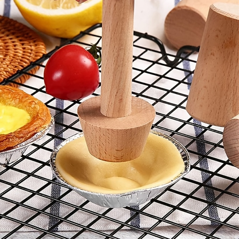 Dual-End Wooden Egg Tart Mold  - Meal Prep Dinners recension och pris