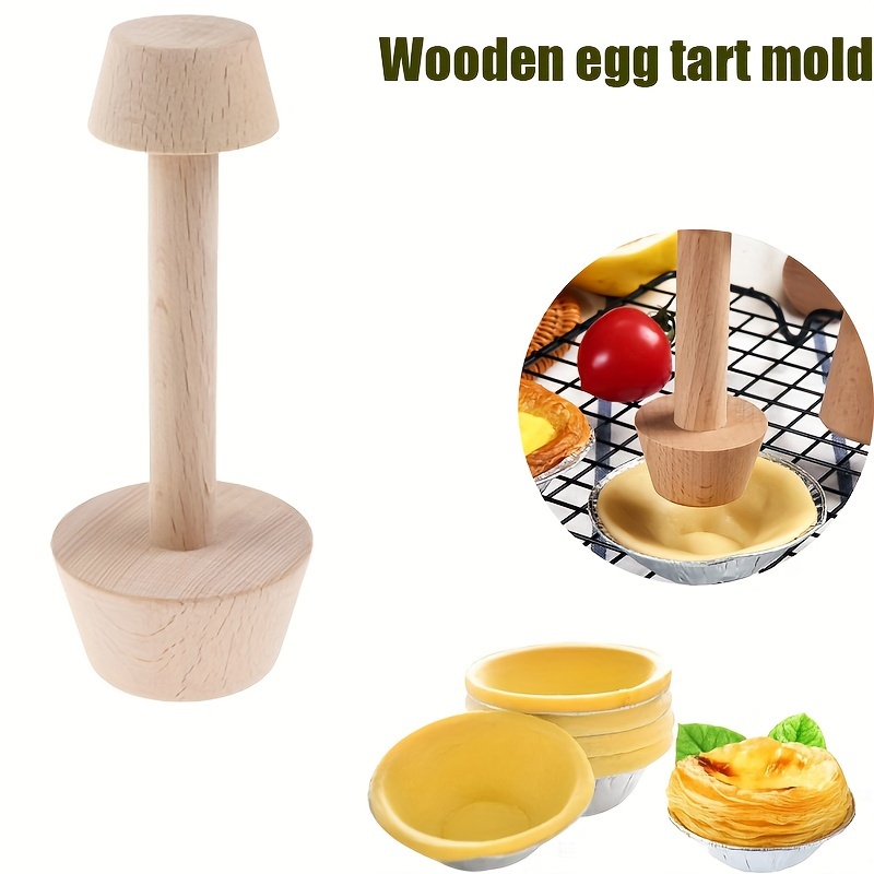 Dual-End Wooden Egg Tart Mold  - Meal Prep Dinners recension och pris
