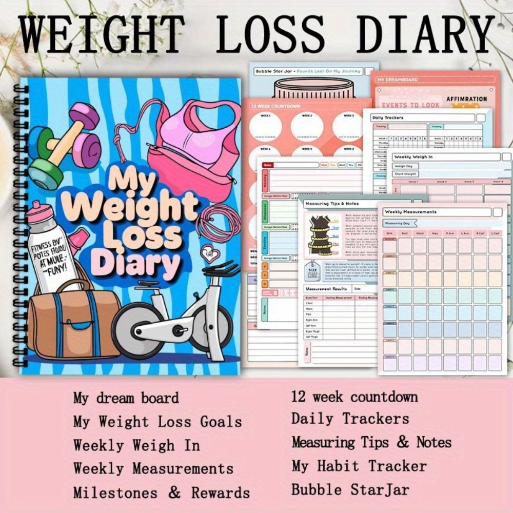 Fitness Tracker Weight Loss Pl - Meal Plan Notepad recension och pris