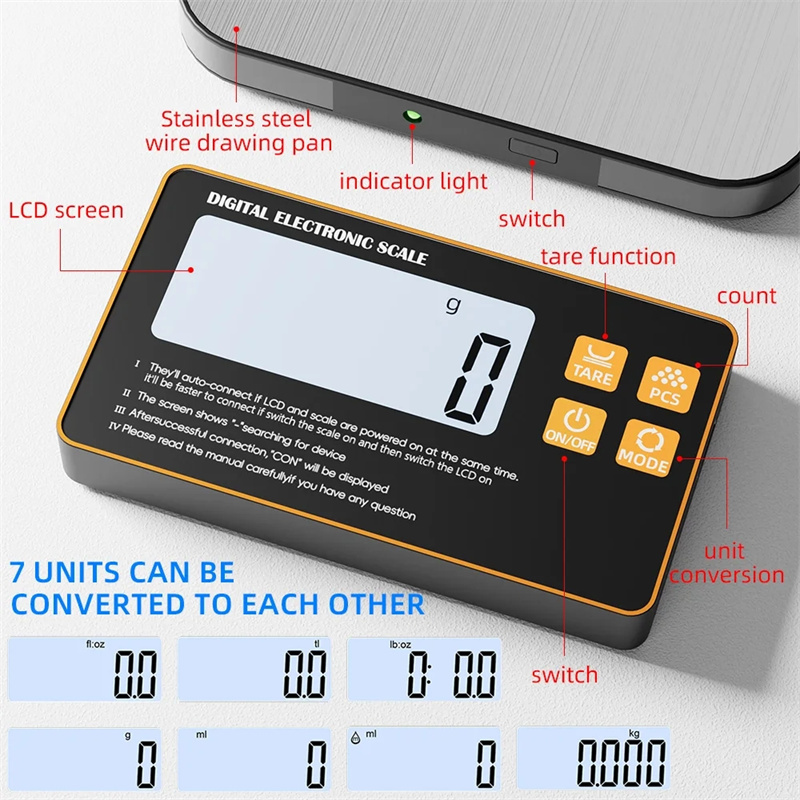 Wireless Kitchen Scale with Re - Meal Prep Dinners recension och pris