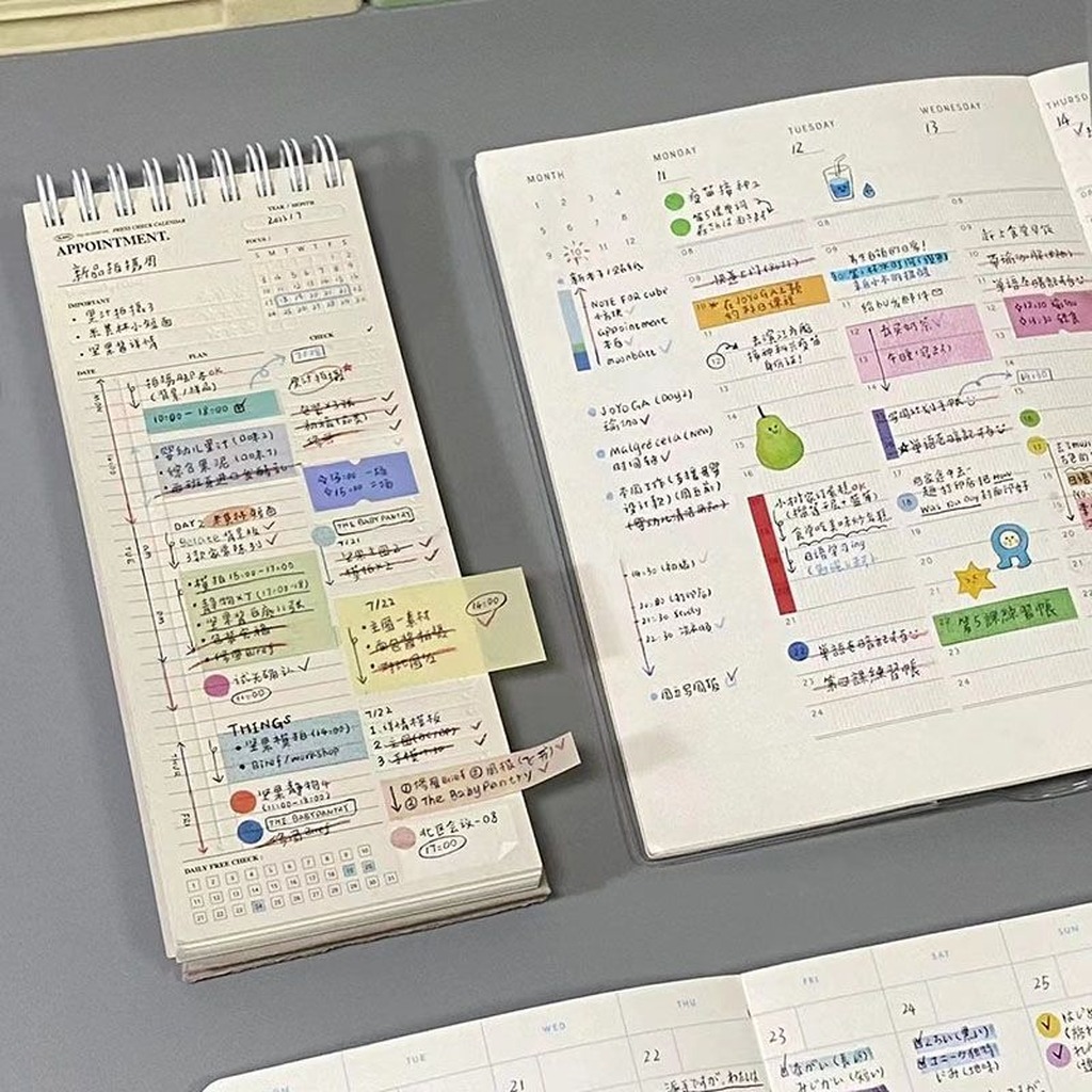 Japanese Style Spiral Desk Cal - Meal Plan Notepad recension och pris