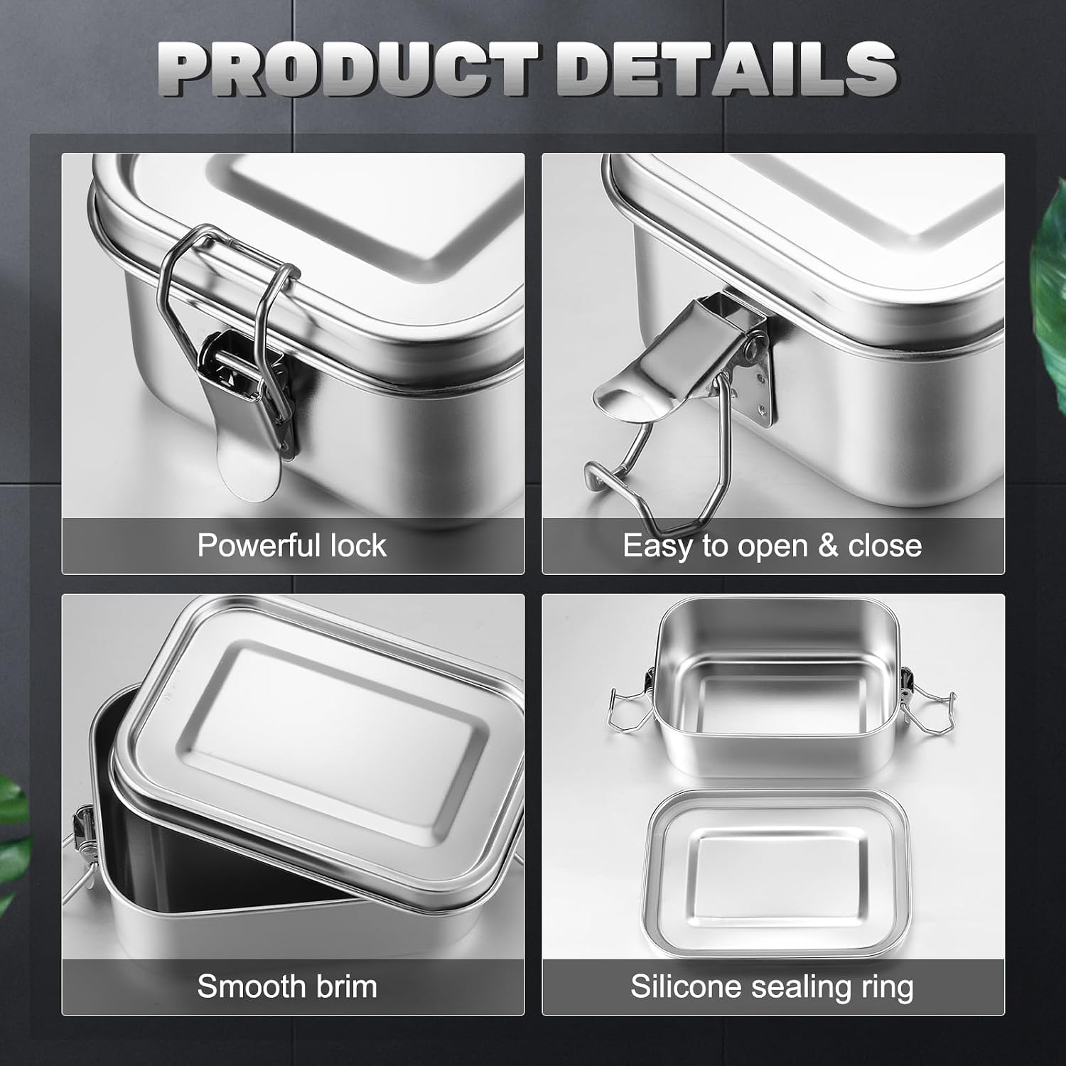 Stainless Steel Food Storage C - Meal Prep Lunch recension och pris