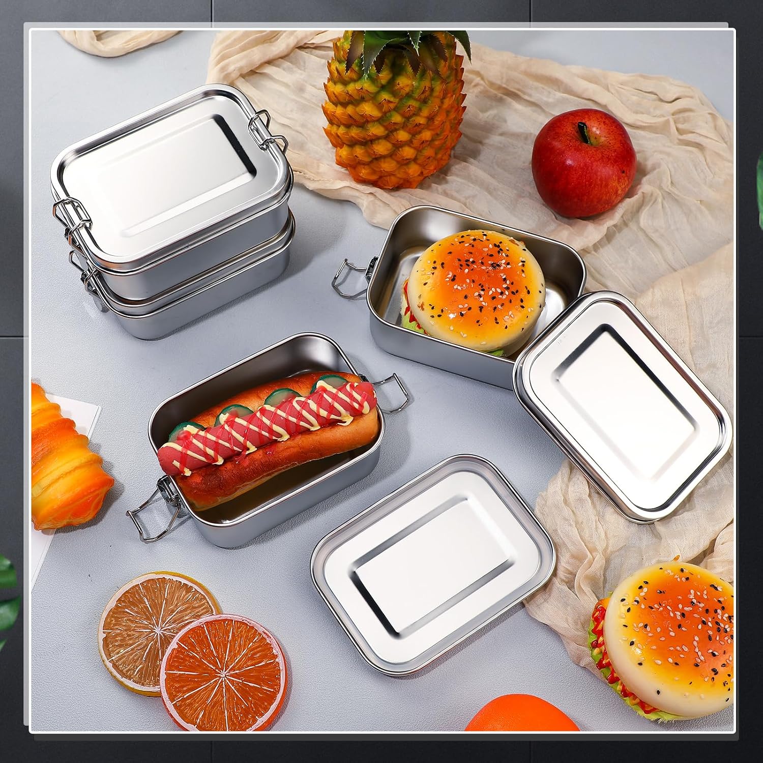Stainless Steel Food Storage C - Meal Prep Lunch recension och pris
