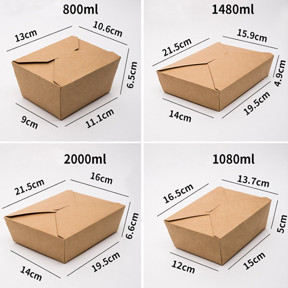 20Pcs Kraft Paper Food Storage - Meal Prep For A Day recension och pris