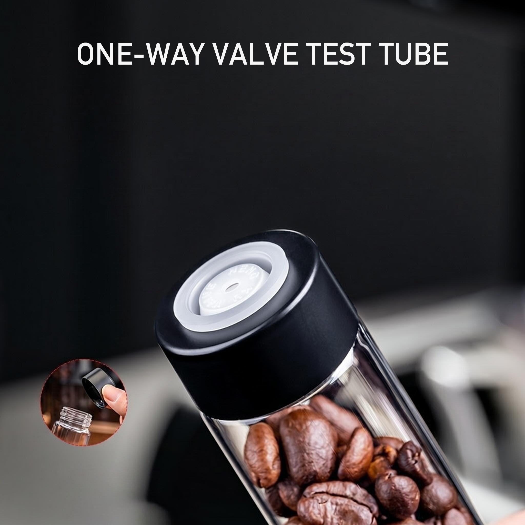 Sealed Glass 12Tubes Coffee Be - Glass Container Set recension och pris