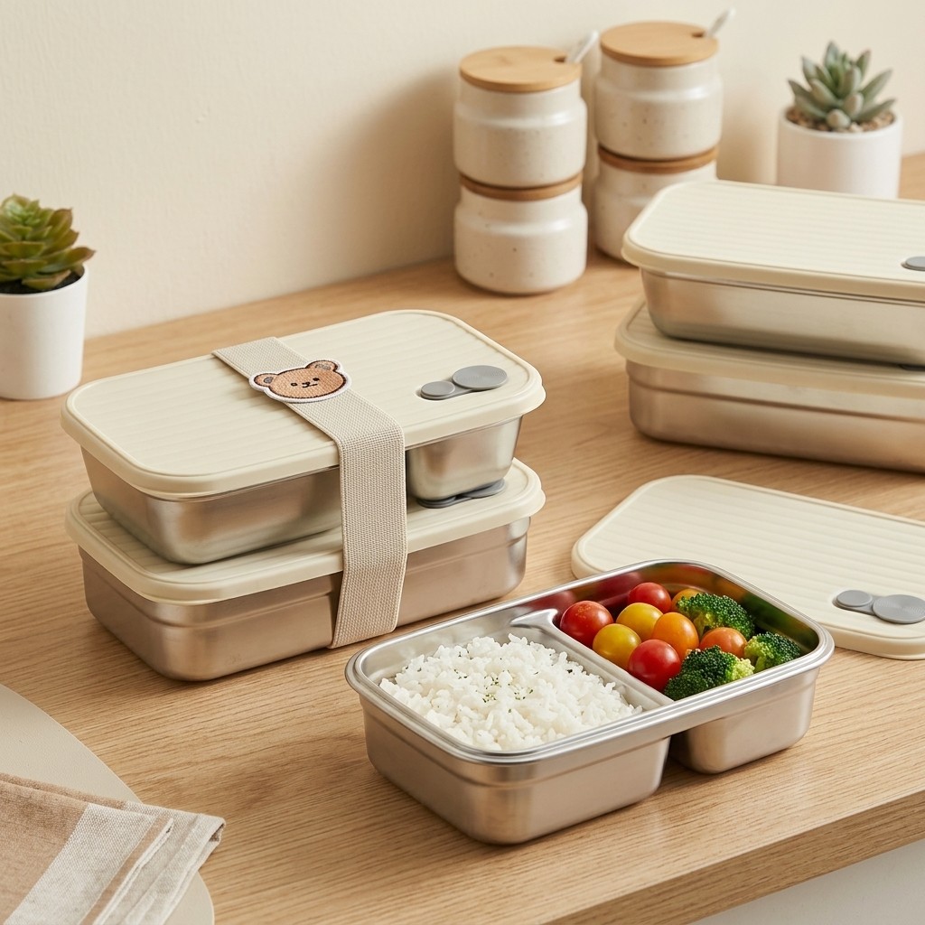 Stainless Steel Bento Box Meta - Meal Prep Lunch recension och pris