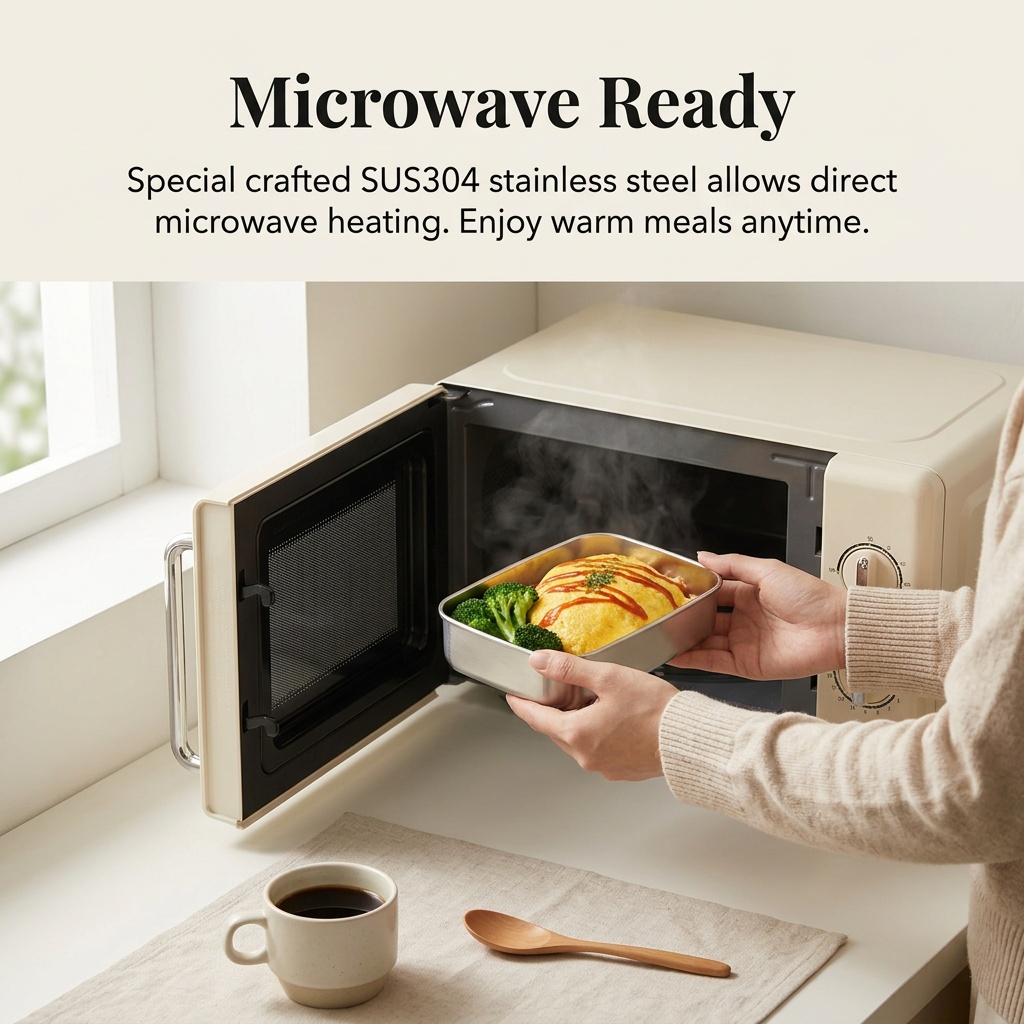 Stainless Steel Bento Box Meta - Meal Prep Lunch recension och pris