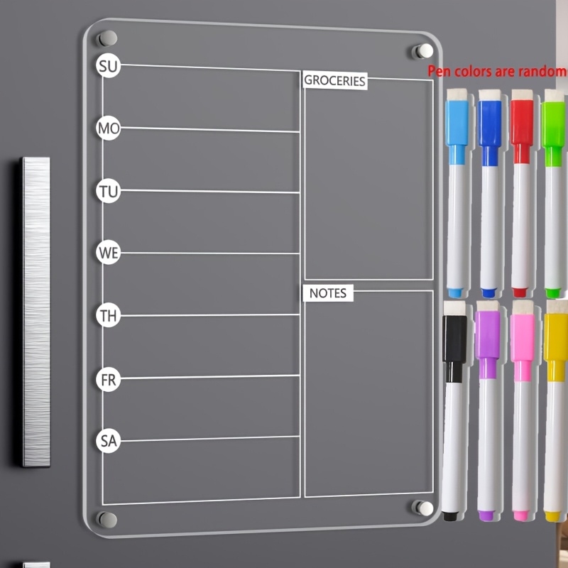 Acrylic Meal Planner Magnetic  - Meal Plan Notepad recension och pris