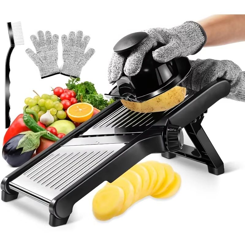 Stainless Steel Mandoline Slic - Mandoline Slicer Guard recension och pris