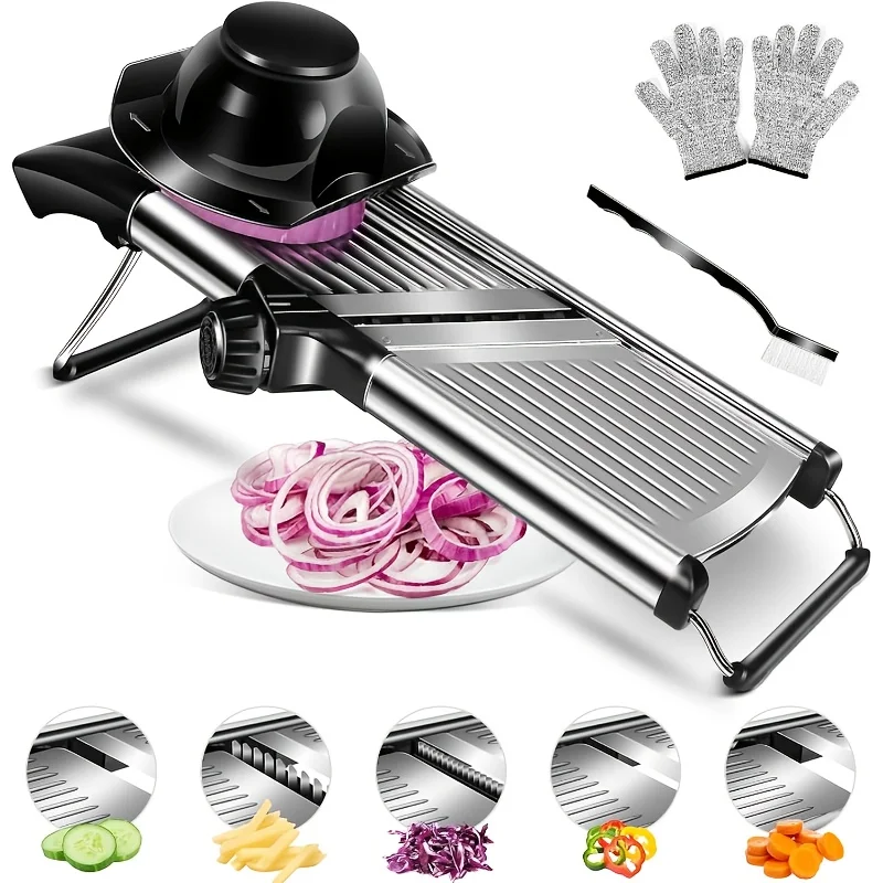 Stainless Steel Mandoline Slic - Mandoline Slicer Guard recension och pris