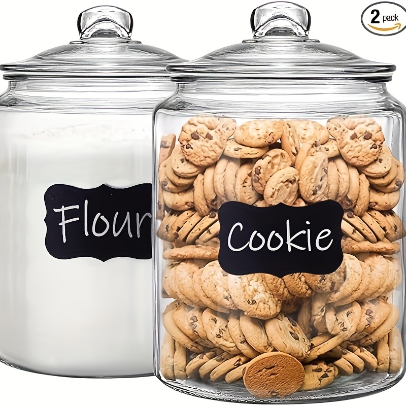 2pcs Glass Pantry Jar with Cla - Glass Container Set recension och pris