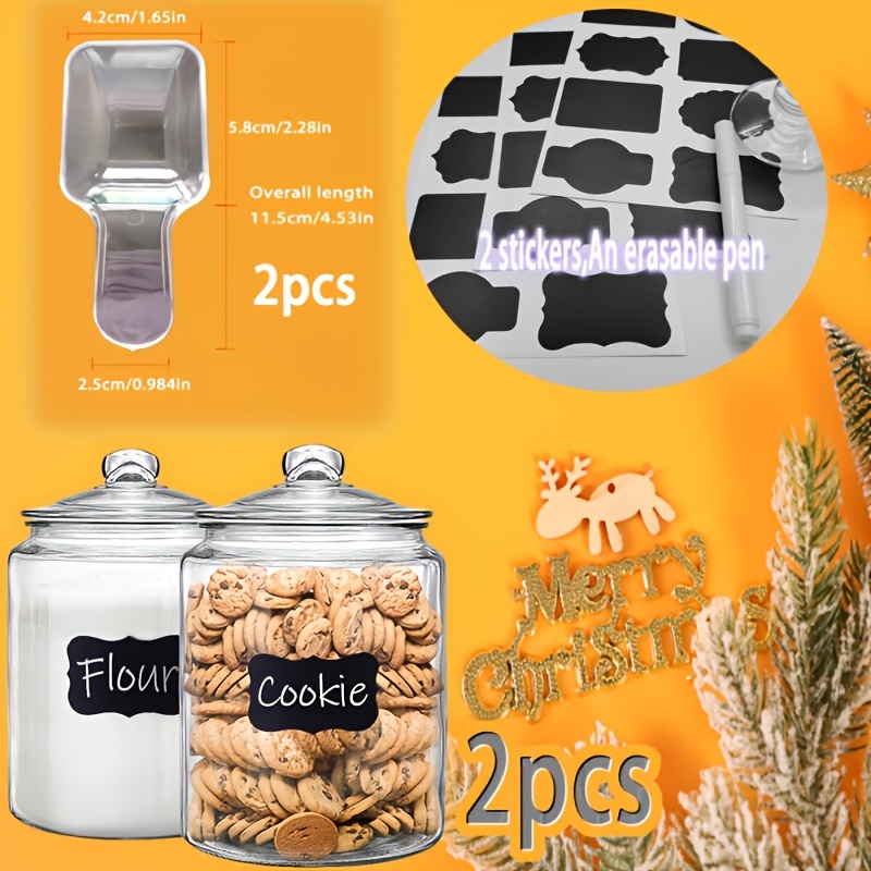2pcs Glass Pantry Jar with Cla - Glass Container Set recension och pris
