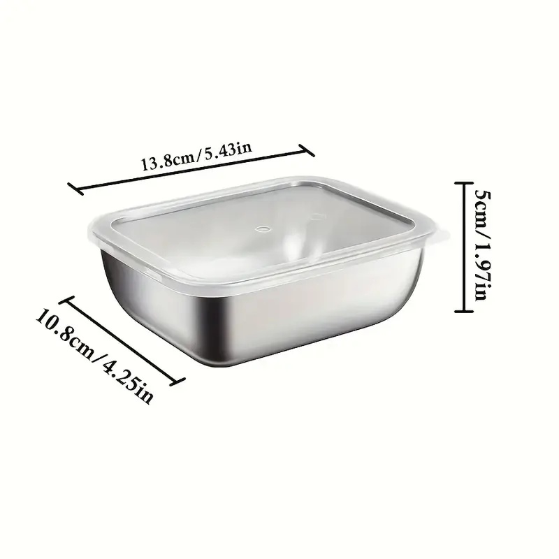 5-Piece Stainless Steel Food S - Meal Prep Lunch recension och pris