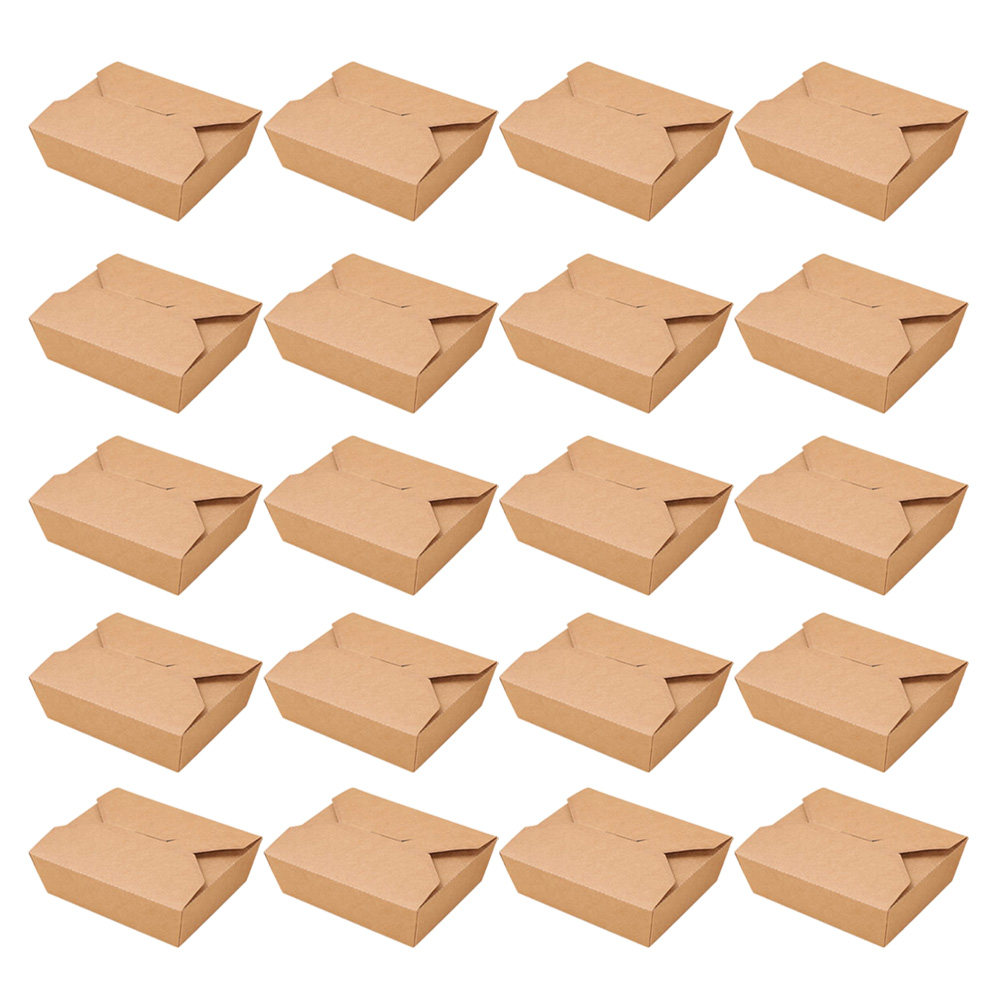 20Pcs Kraft Paper Lunch Box Di - Meal Prep For A Day recension och pris
