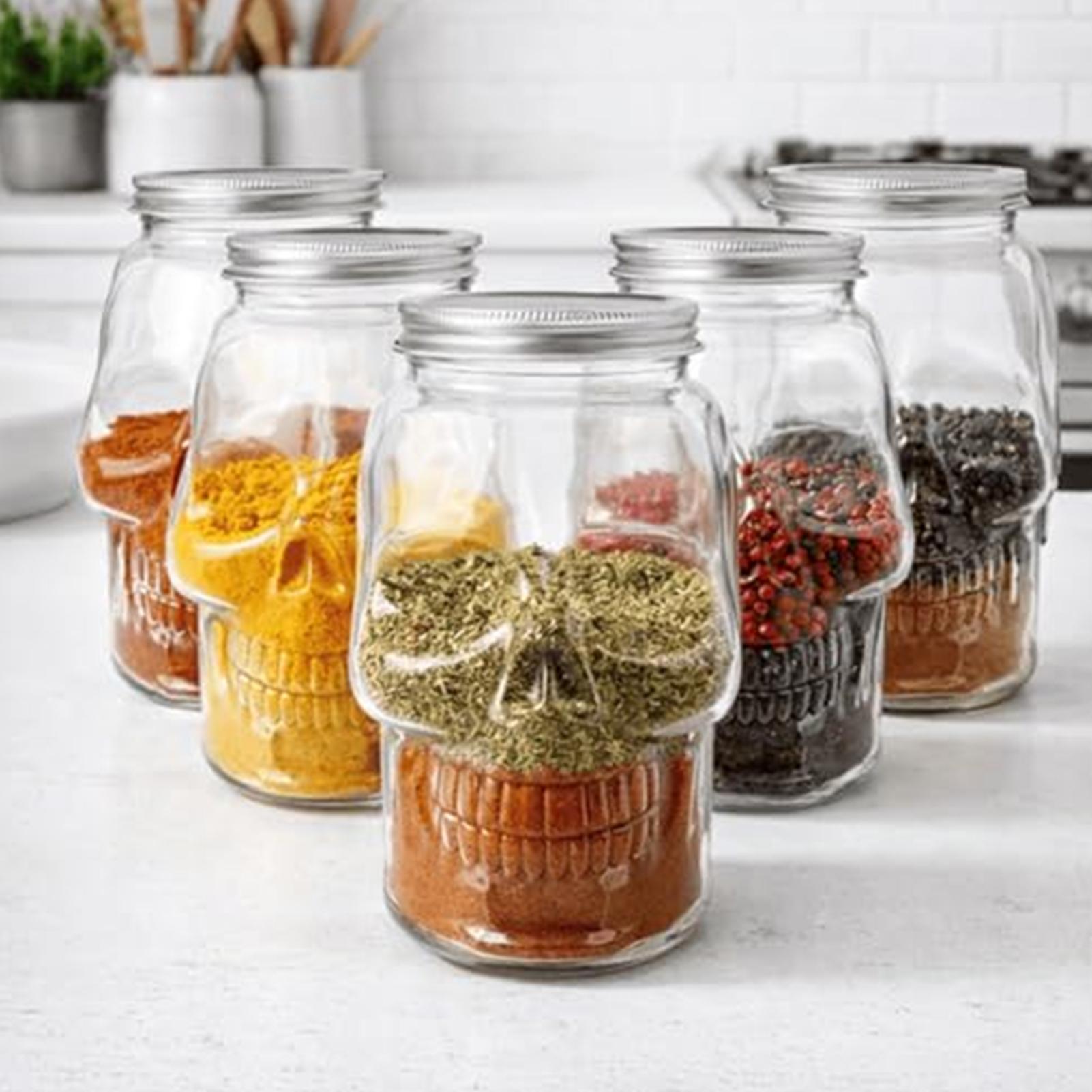 Transparent Skull Jars with Li - Meal Prep For A Day recension och pris