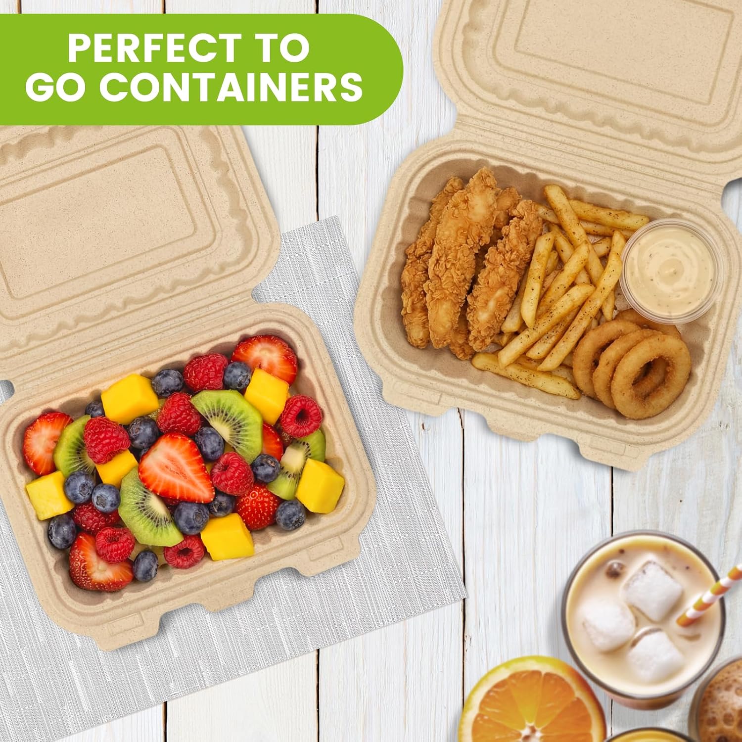 50 Pack 16oz Clamshell Take Ou - Meal Prep Dinners recension och pris