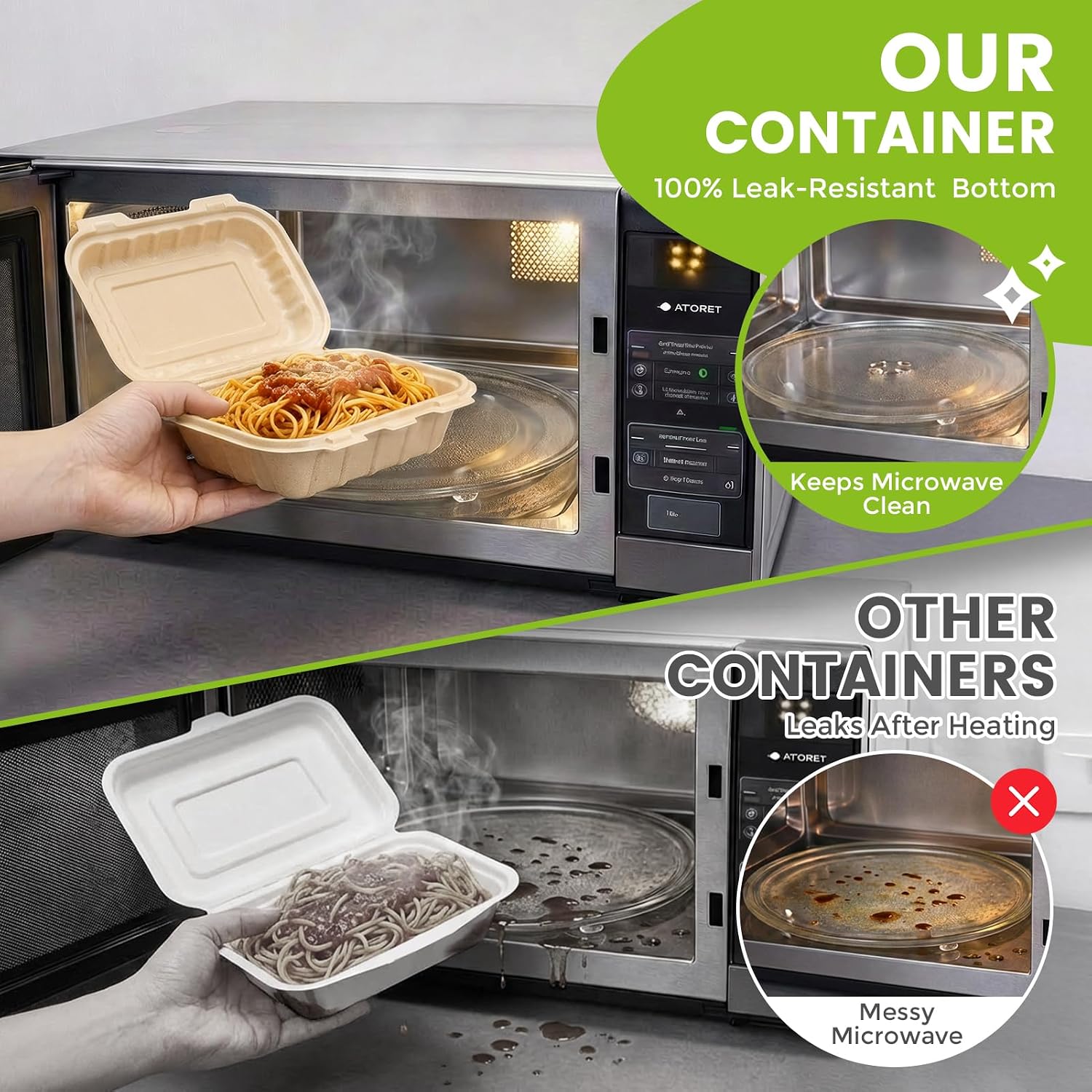 50 Pack 16oz Clamshell Take Ou - Meal Prep Dinners recension och pris