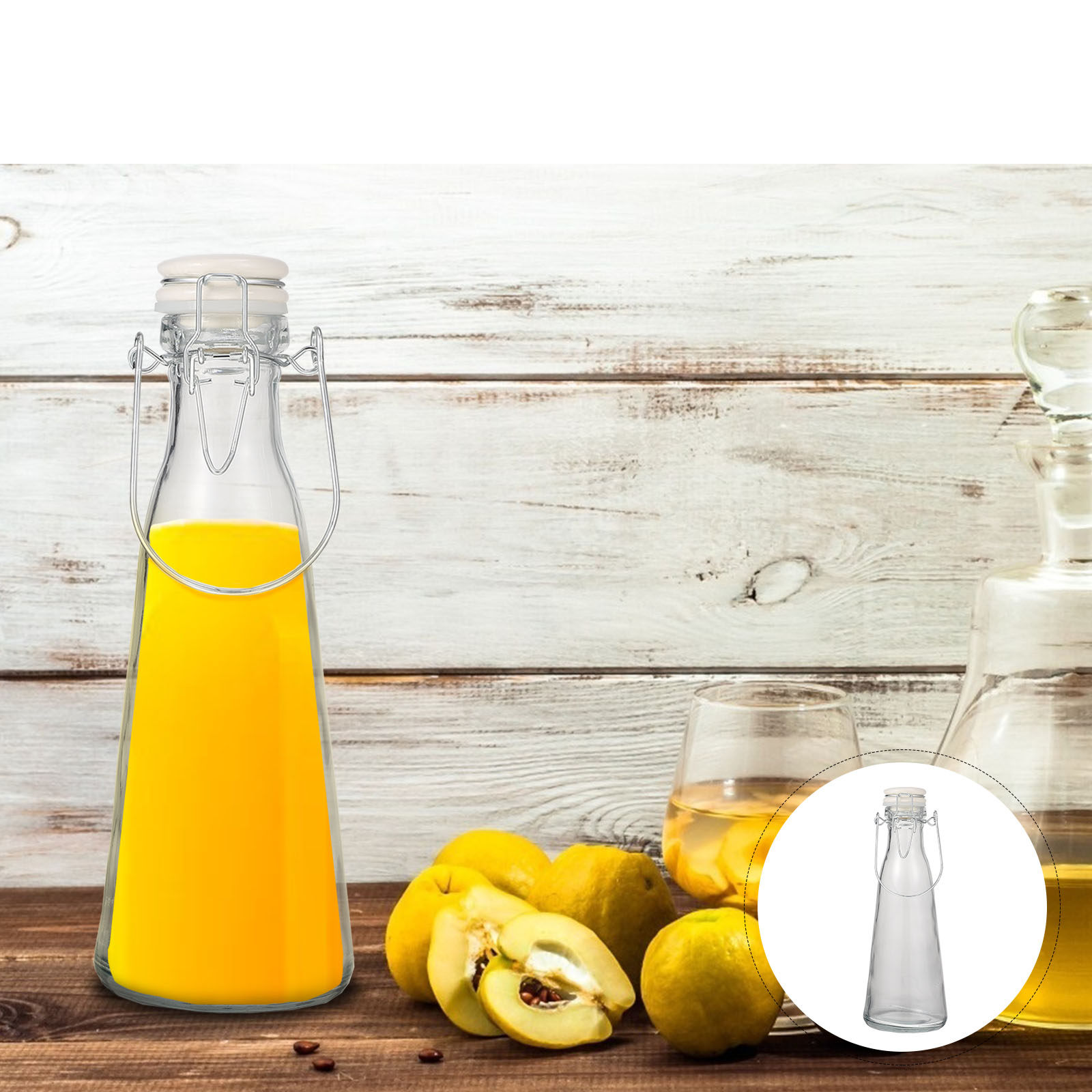 2Pcs High Strength Transparent - Glass Container Set recension och pris