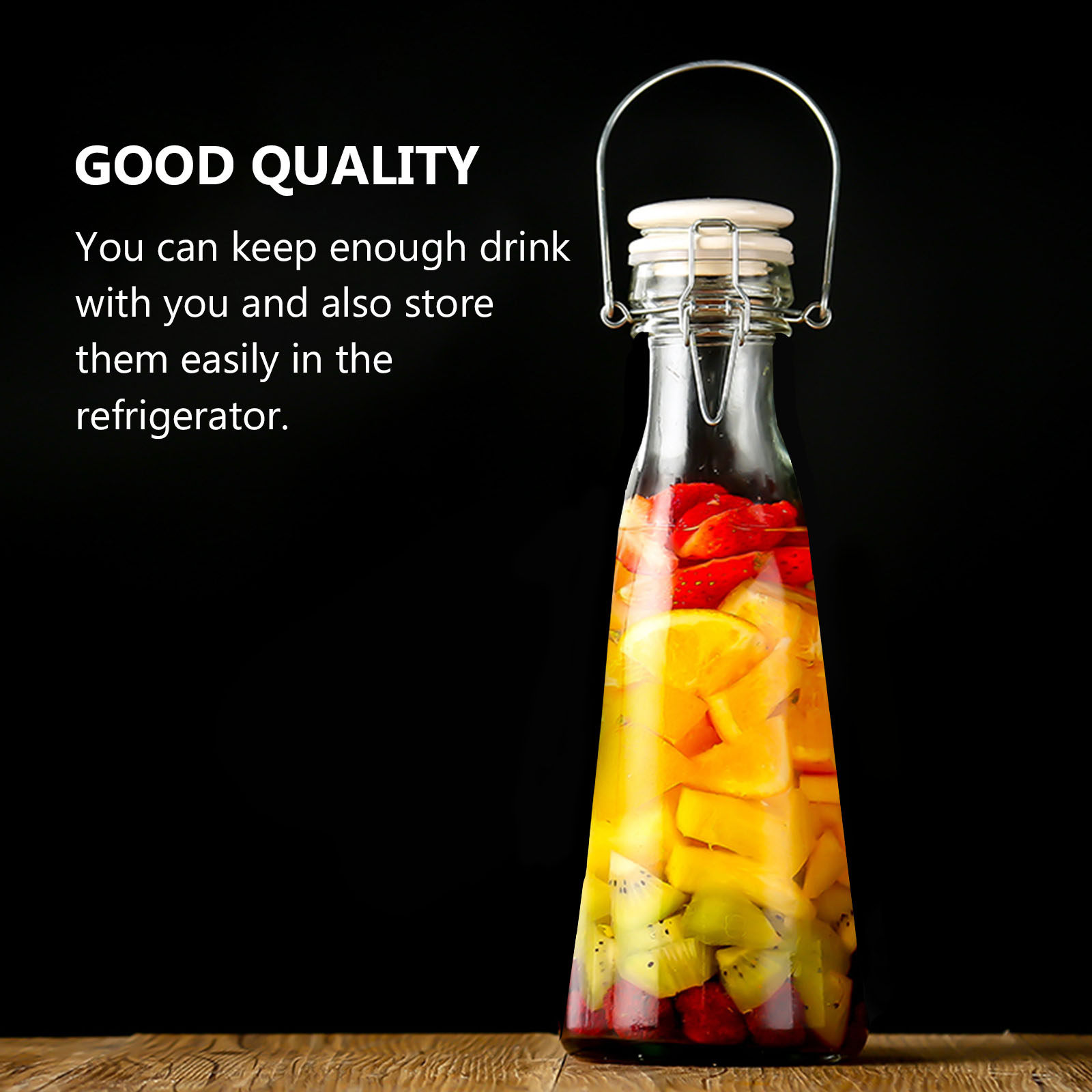 2Pcs High Strength Transparent - Glass Container Set recension och pris