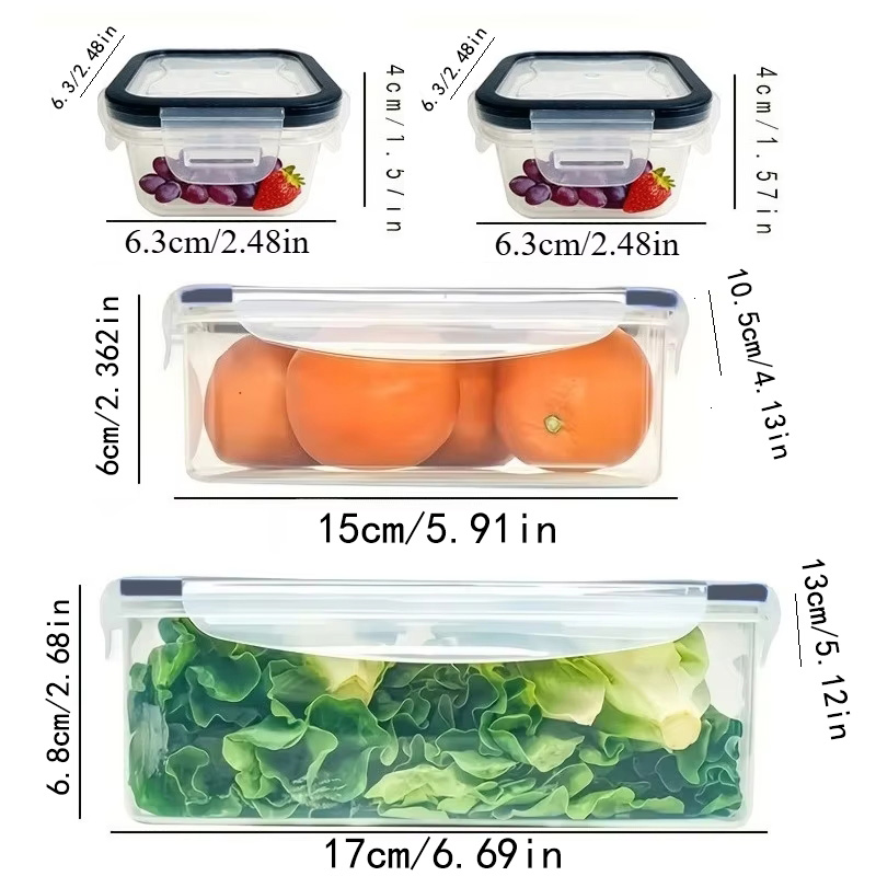 8Pcs Set Includes 4 Containers - Glass Container Set recension och pris