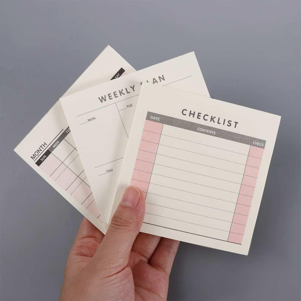 60 sheets Portable School Supp - Meal Plan Notepad recension och pris