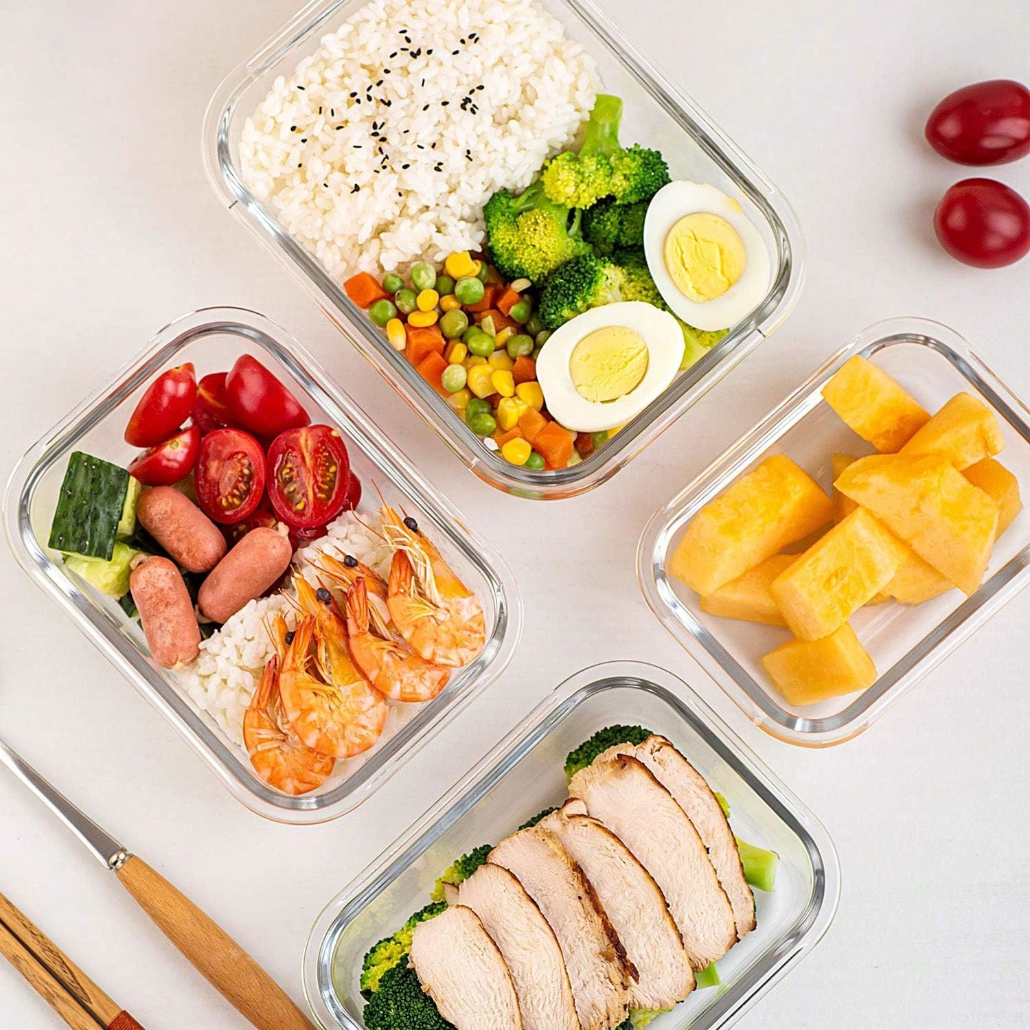 10 Pack Glass Meal Prep Contai - Meal Prep Usa recension och pris