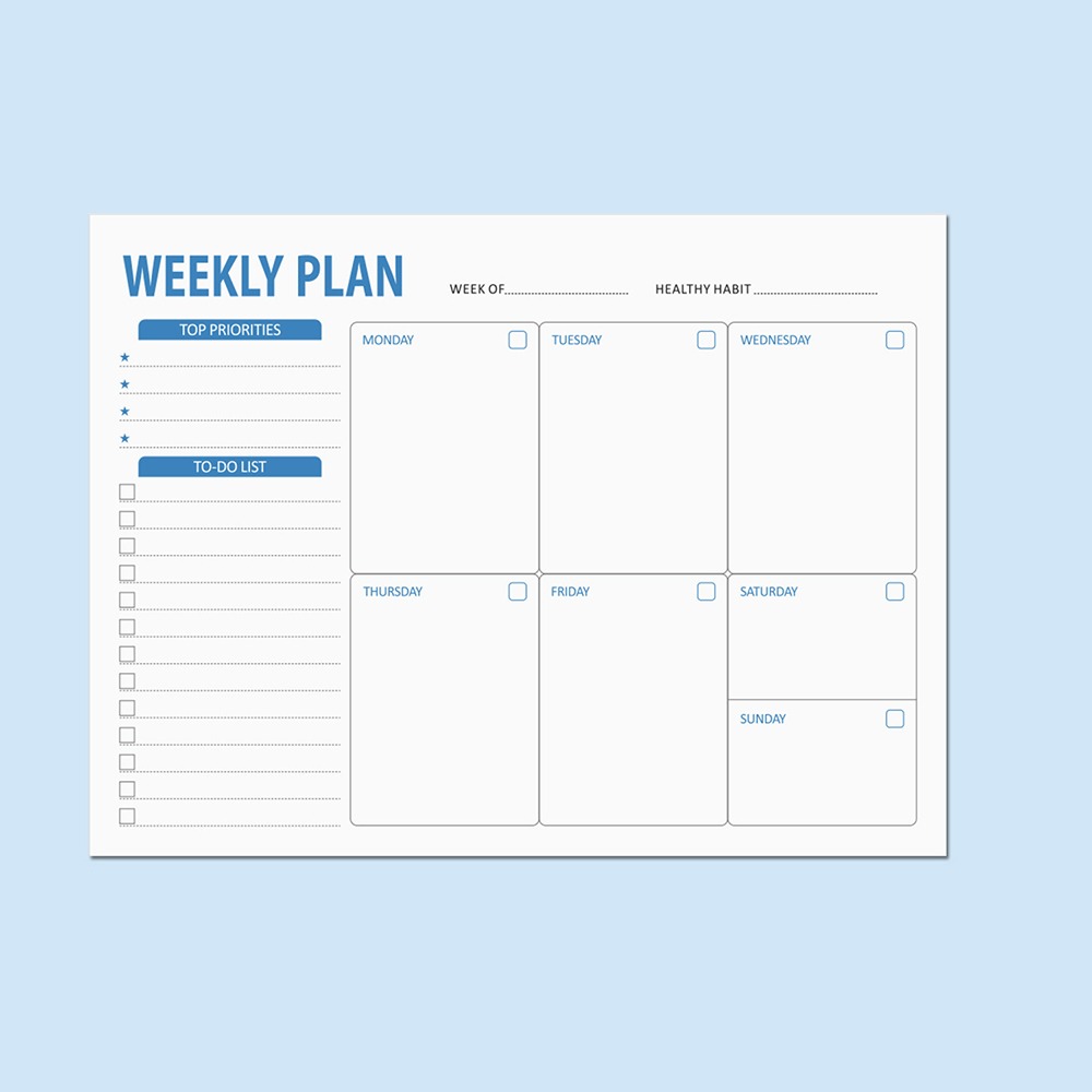 Wide To Do Planner Weekly Plan - Meal Plan Notepad recension och pris