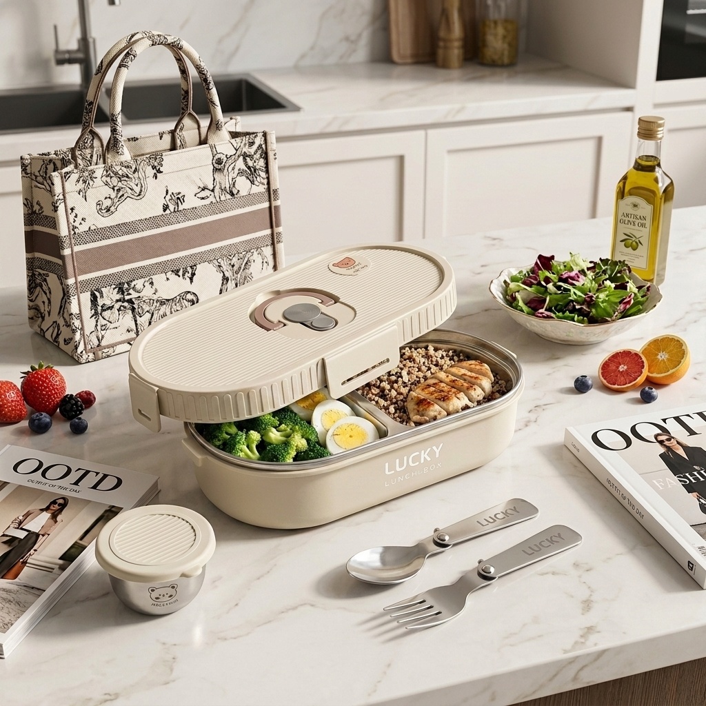 Microwavable 304 Stainless Ste - Meal Prep Lunch recension och pris