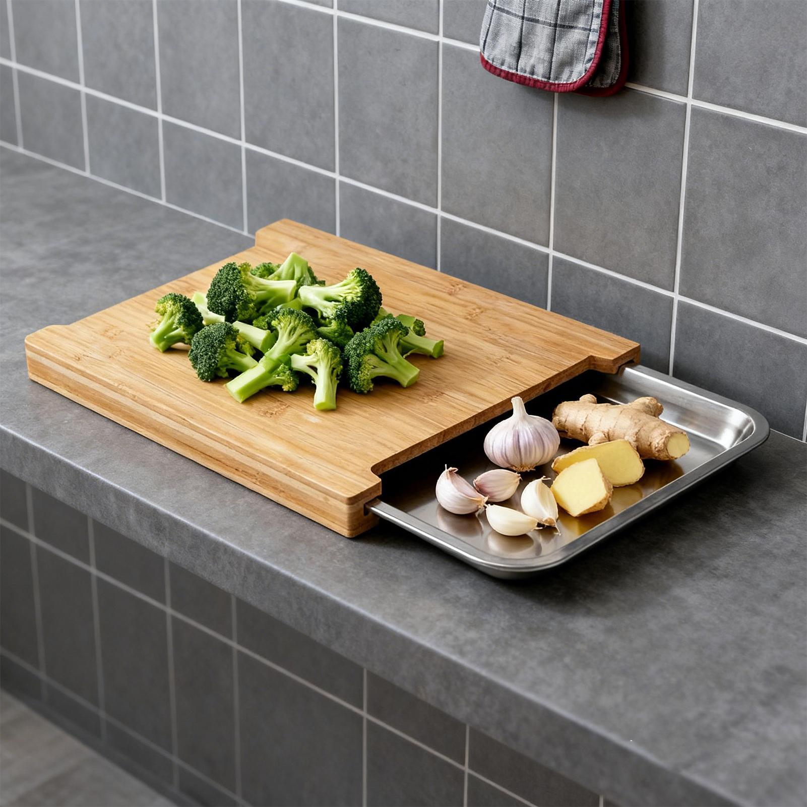 Wooden Cutting Board Non-Slip  - Meal Prep Usa recension och pris