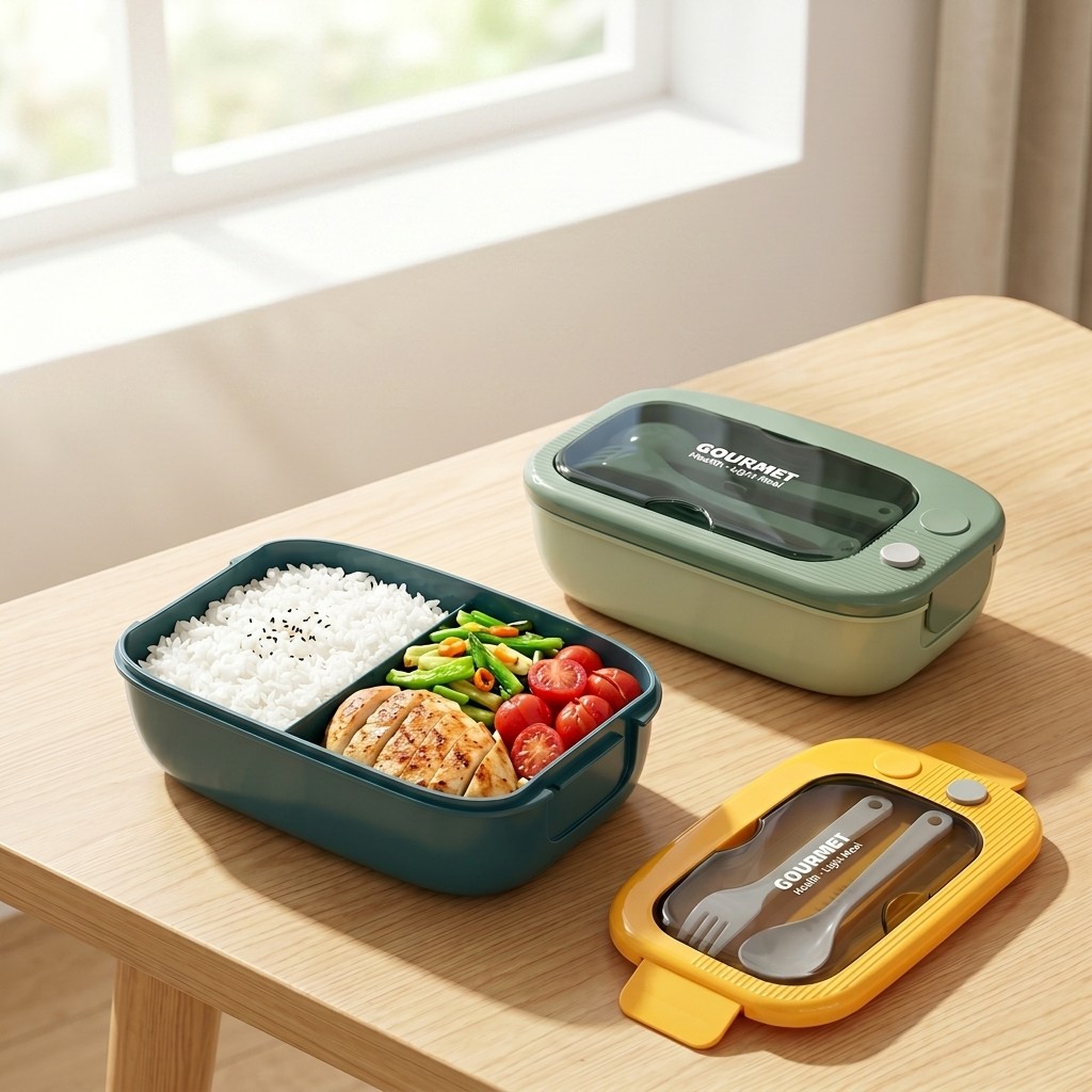 Microwavable Plastic Bento Box - Meal Prep Lunch recension och pris