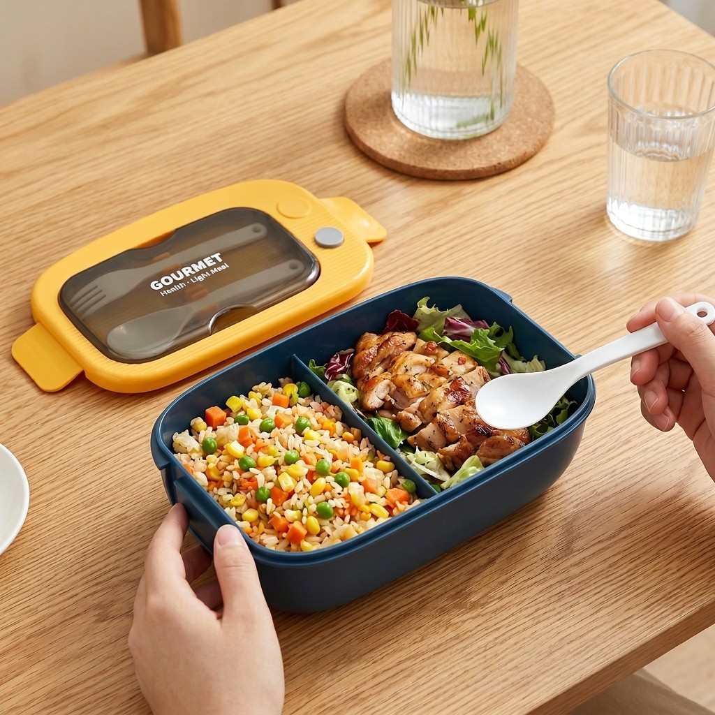 Microwavable Plastic Bento Box - Meal Prep Lunch recension och pris