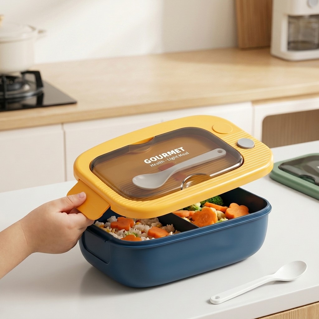 Microwavable Plastic Bento Box - Meal Prep Lunch recension och pris