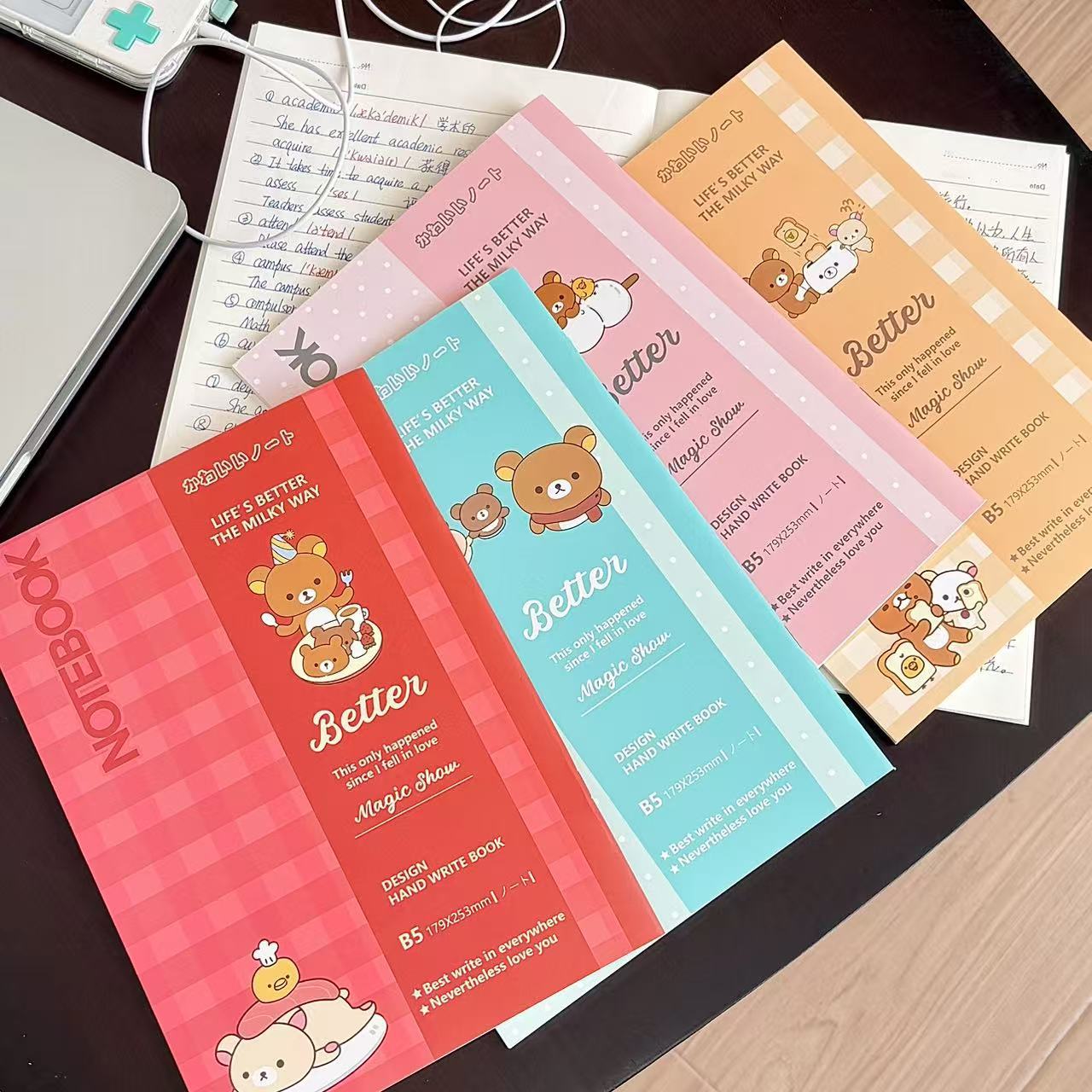 Kawaii Rilakkuma Bear Lined No - Meal Prep Notebook recension och pris