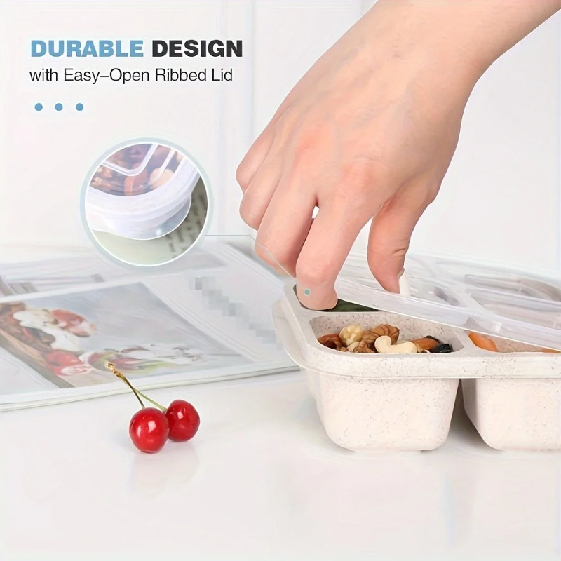 Premium Wheat Straw Bento Box  - Meal Prep Lunch recension och pris