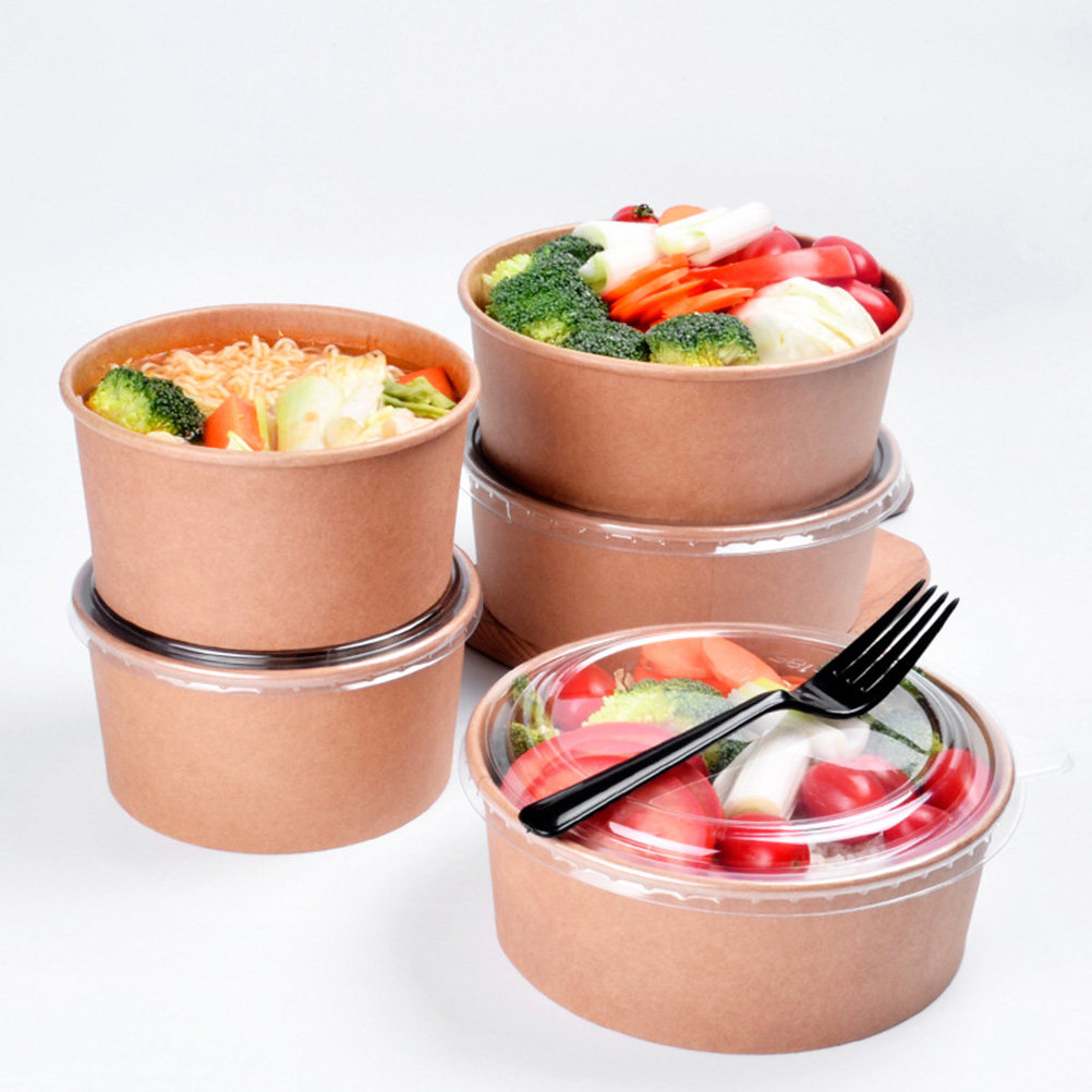 20Pcs Kraft Paper Bowls Leakpr - Meal Prep Usa recension och pris
