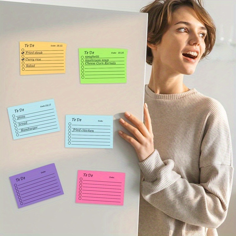 Fluorescent Post-it Notes Mult - Meal Plan Notepad recension och pris