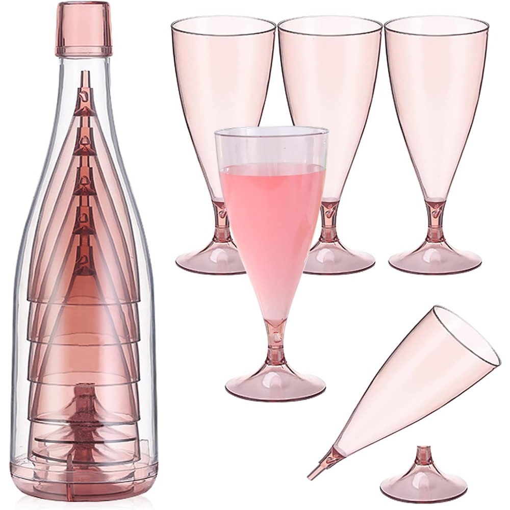 New Plastic Foldable Champagne - Glass Container Set recension och pris
