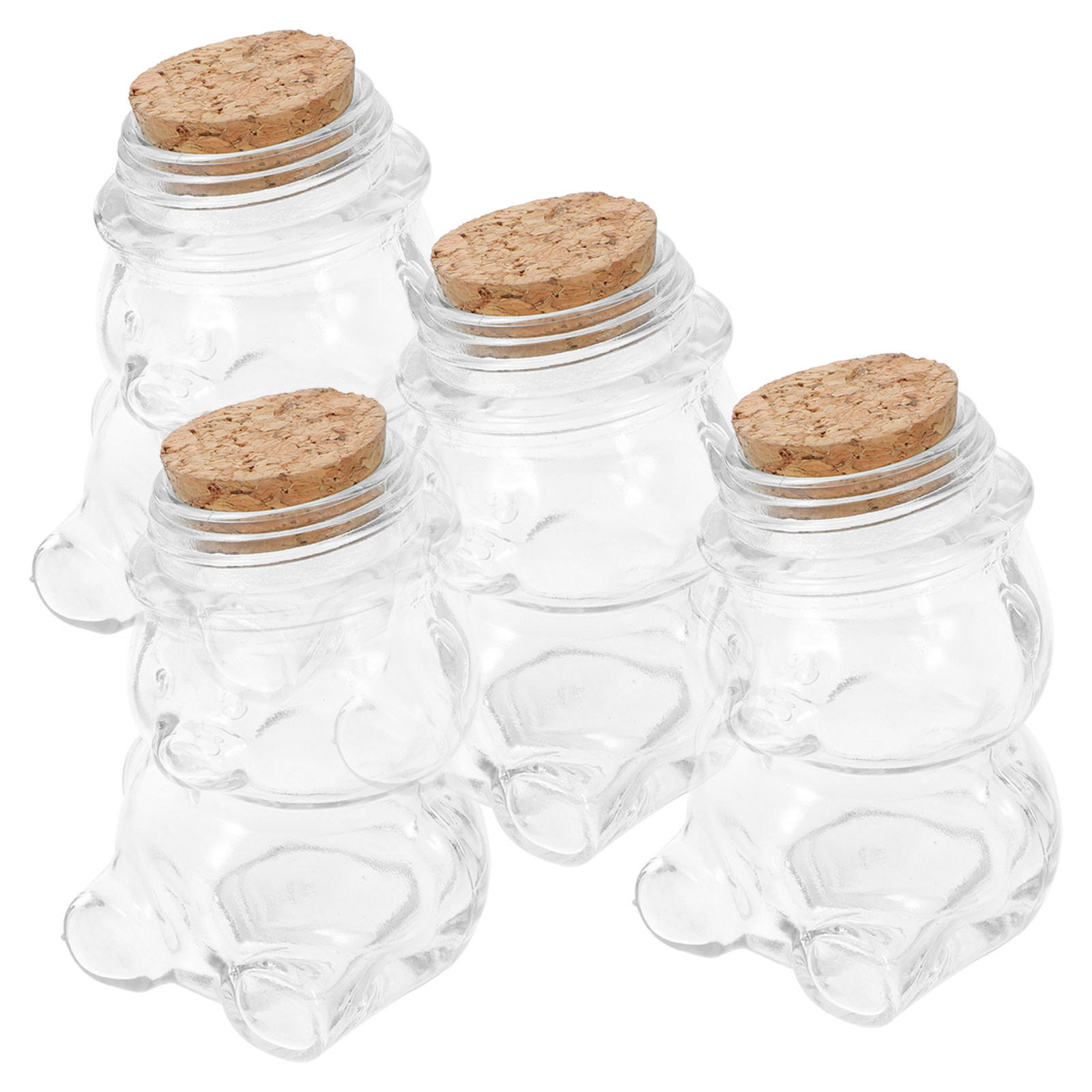 4Pcs Glass Candy Jar Set Trans - Glass Container Set recension och pris