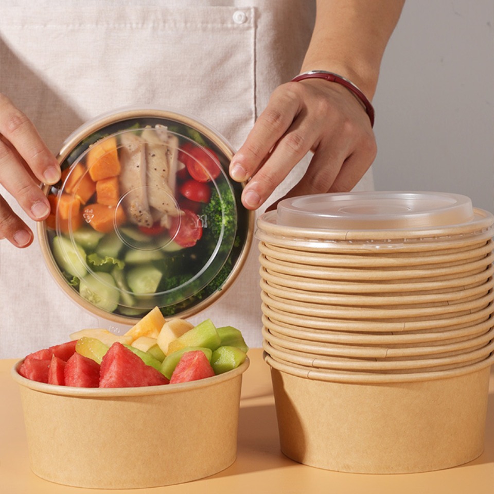 5/10/20PCS Kraft Paper Bowls w - Meal Prep For A Day recension och pris