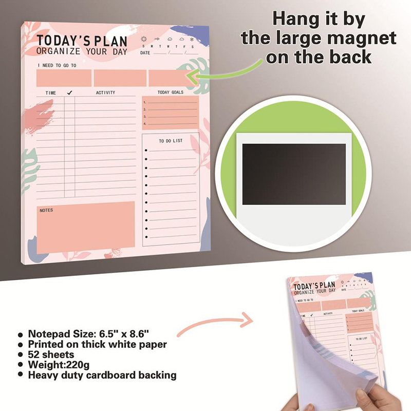 Magnetic Daily Planner Notepad - Meal Plan Notepad recension och pris