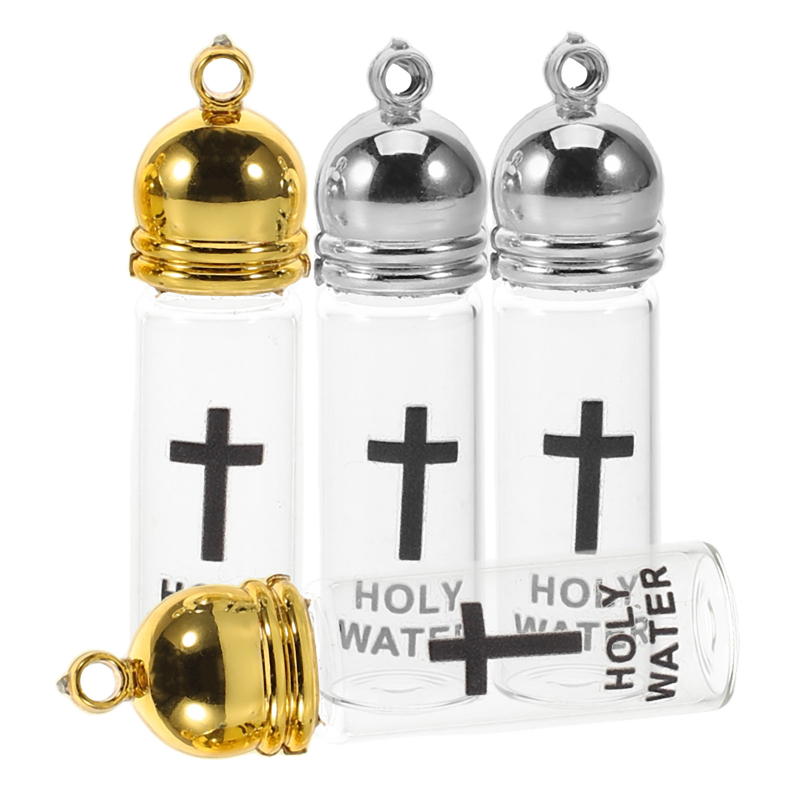 4Pcs Holy Water Bottles Glass  - Glass Container Set recension och pris
