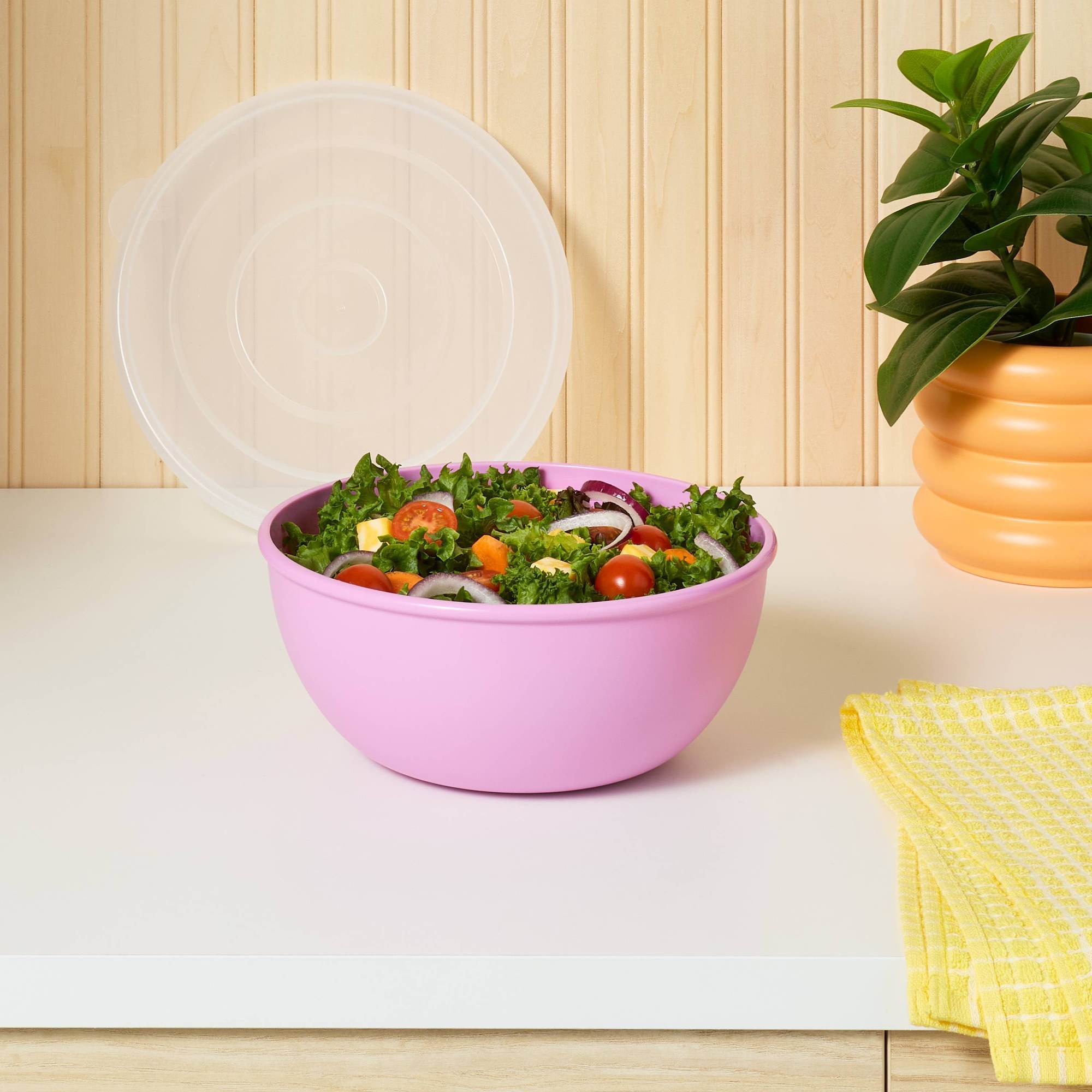 Pink Bowl With Matching Lid, D - Meal Prep Usa recension och pris
