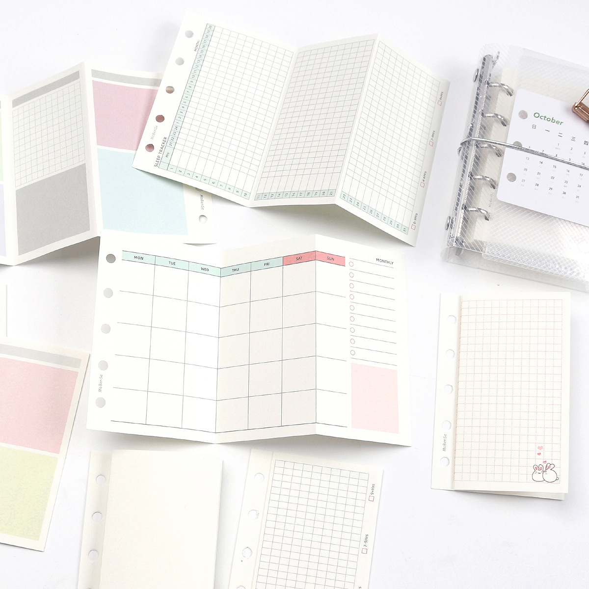M5 50Sheets Colorful Loose Lea - Meal Plan Notepad recension och pris